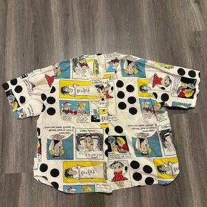 Vintage 1989 Funny Women Comic Strip Humor Joke All Over Print Tee Shirt L